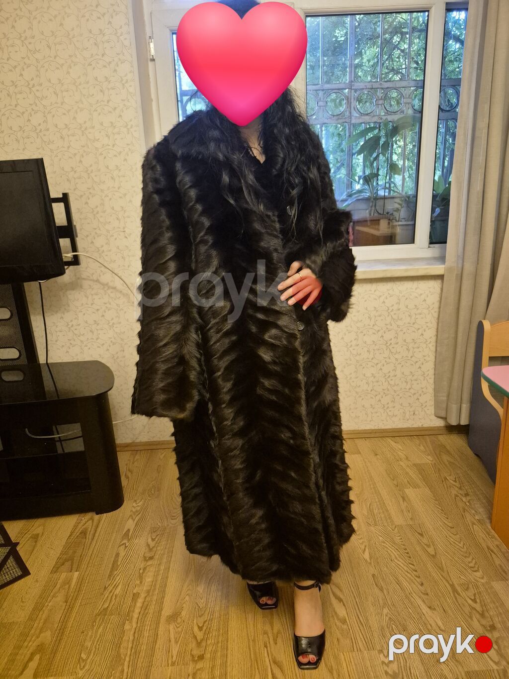 Qadın uzun kürk palto. Brend mal 48 razmer, TELESIK SATILIR, yiyesi — Şəxsi əşyalar, Bakı (5)