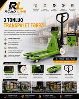 3T transpalet tərəzi — RoadLine — Biznes və avadanlıq