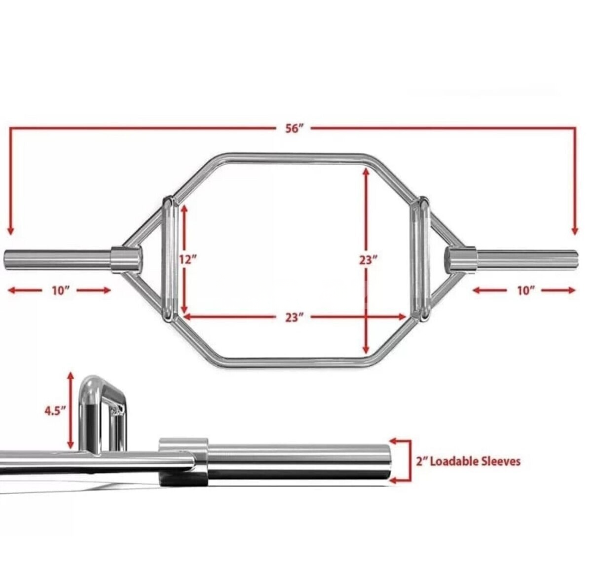 Peşəkar Olimpiya Hex Bar (Shrug Bar) 20 kq — Mallar, Bakı (6)