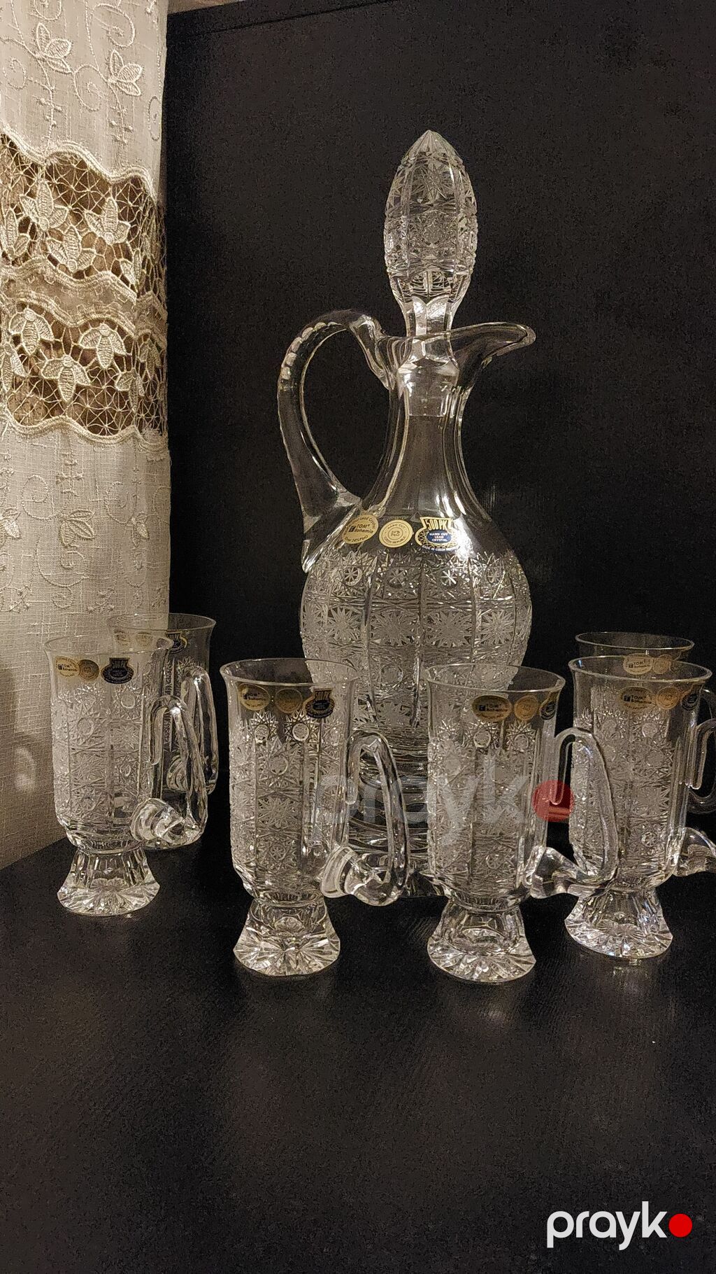 TOM firmasınındır Kristal qraf və stəkan dəsti - Material: qalın — Bar, Sabirabad (2)