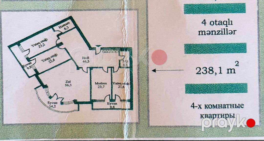 Satılır 4 otaqlı yeni tikili 239 m² — Mənzil, Bakı (2)