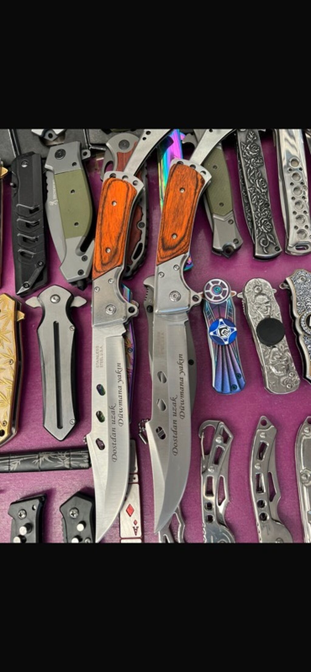 Bıçaqlar – qatlanan və sabit bıçaqlı modellər - Material: paslanmayan — Mallar, Bakı (2)