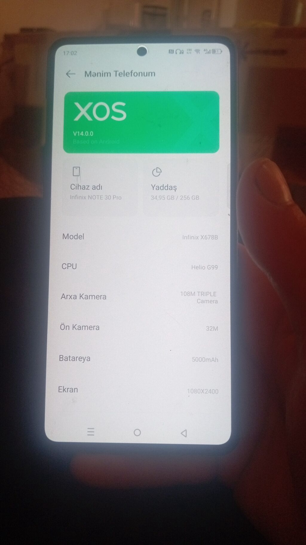 Infinix Note 30 Pro, 256 GB, rəng - Narıncı, Zəmanət — Infinix, Xırdalan (2)