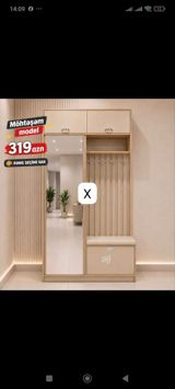 Dəhliz üçün çoxfunksiyalı paltar asqısı-dolab komplekti - Model — Goods