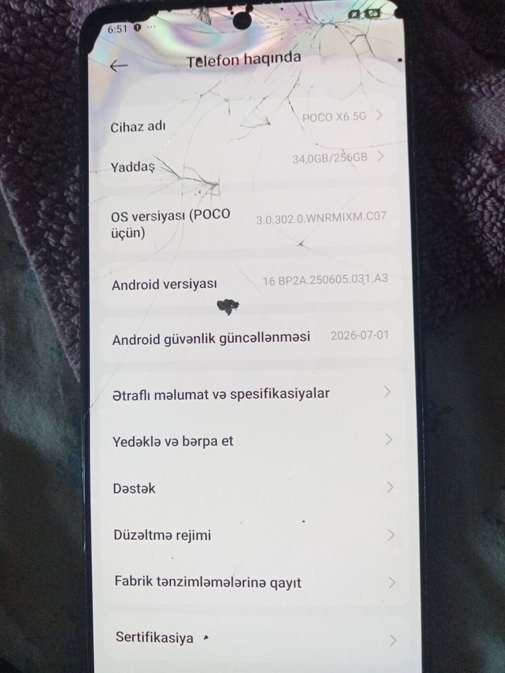 Poco X6, 256 GB, Sensor — Elektronika, Xırdalan
