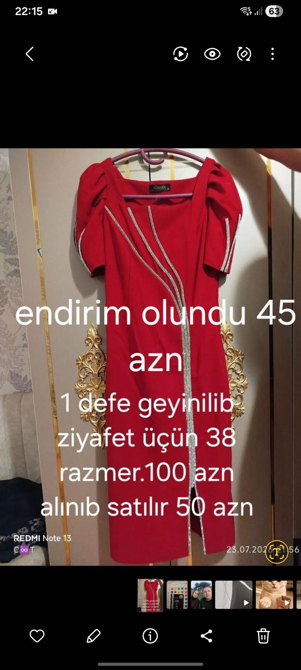 Ziyafət donu, Mini