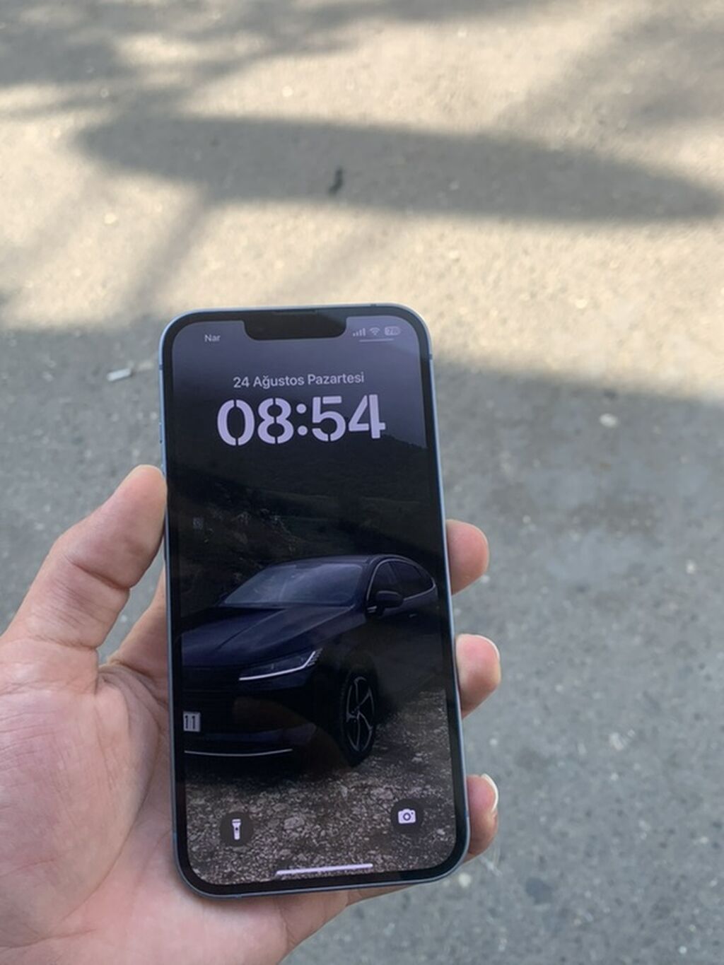 IPhone 14, 128 GB, Mavi, Qırıq — Apple iPhone, Bakı