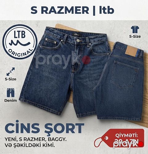 Şort, Ltb, S, rəng - Göy — Bakı