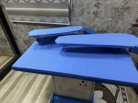 Peşəkar ütüləmə masası – Milux - Sənaye tipli ütü masası, atelye və