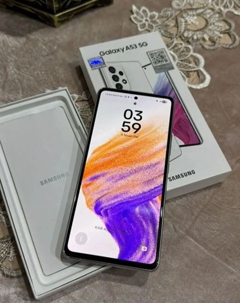 Samsung Galaxy A53 5G, 256 GB, rəng - Ağ, Sənədlərlə