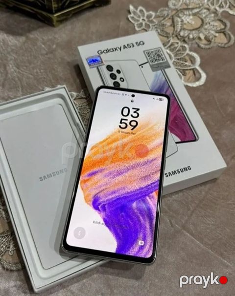 Samsung Galaxy A53 5G, 256 GB, rəng - Ağ, Barmaq izi — Bakı