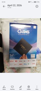 Q96 Max 4K Ultra HD TV box Televizoru smart funksiyalarla — Elektronika