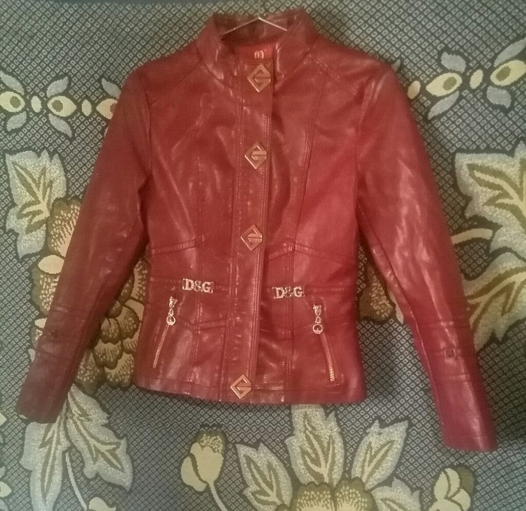 Qadın dəri kurtka, XL, bordo