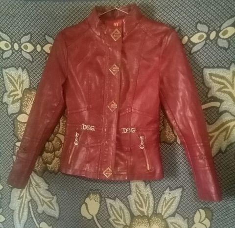 Qadın dəri kurtka, XL, bordo — Kurtkalar