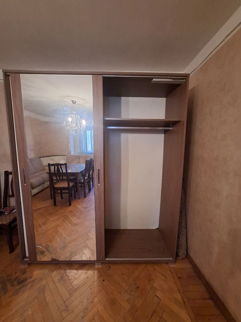 İşlənmiş, 2 qapılı, Güzgülü, Qəhvəyi, Taxta, Kupe, Düz dolab — Mebel, Bakı (2)