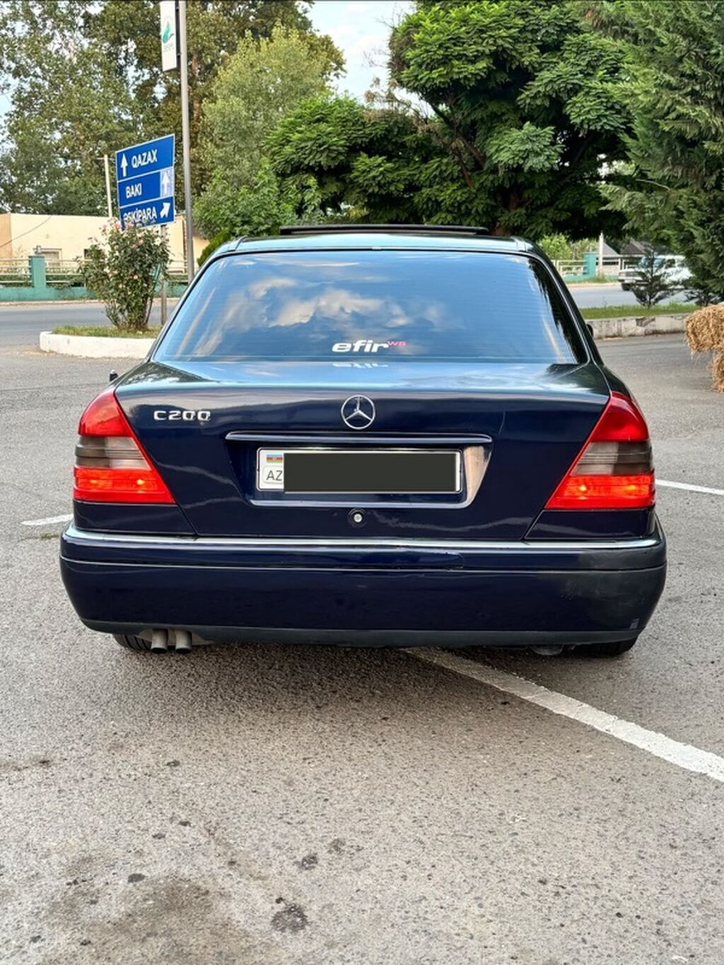 Mercedes-Benz C200 sedan - Kuzov: W202, 4 qapı, tünd göy rəng - — Avtomobillər, Ağstafa (9)