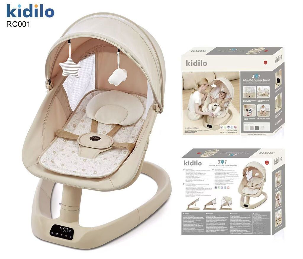 KIDILO RC001 Elektrikli Uşaq Yelləncəyi — Elektrik yelləmə maşınları və şezlonqlər, Bakı (2)