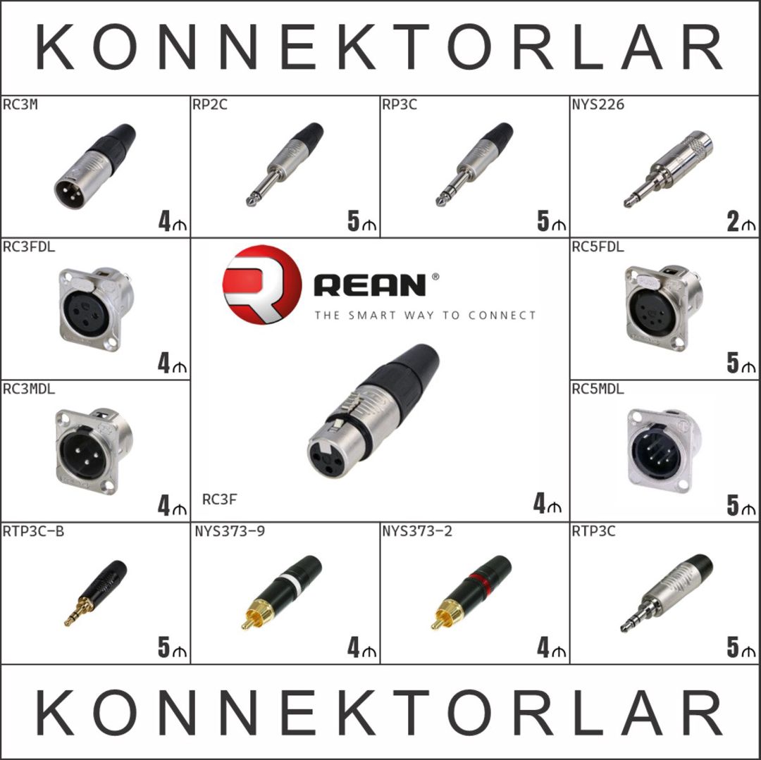 Neutrik, Rean konnektorlar — Musiqiə alətləri, Bakı (5)