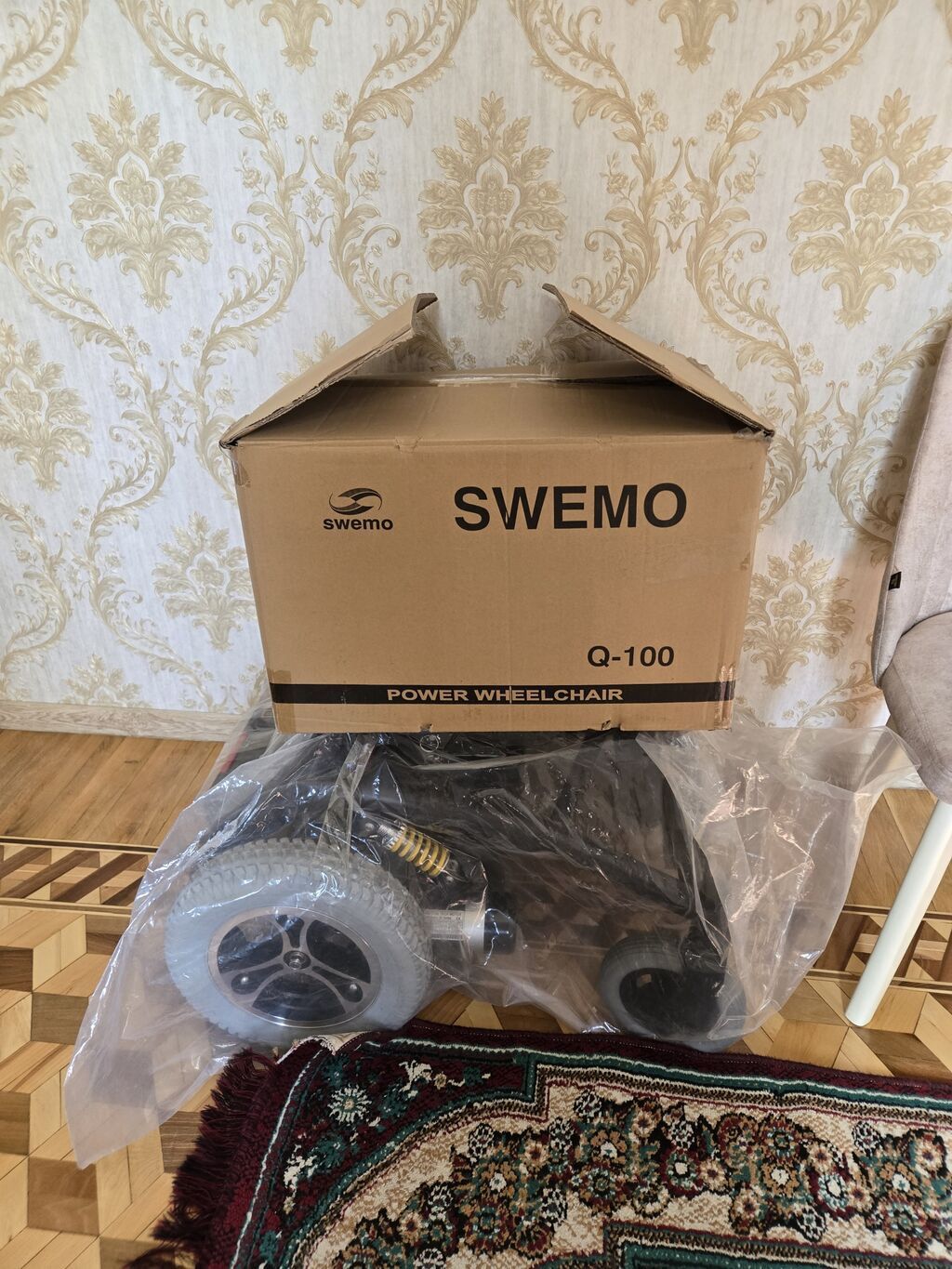 SWEMO Q-100 elektrikli əlil arabası Əsas xüsusiyyətlər: - Elektriklə — Mallar, Oğuz (3)