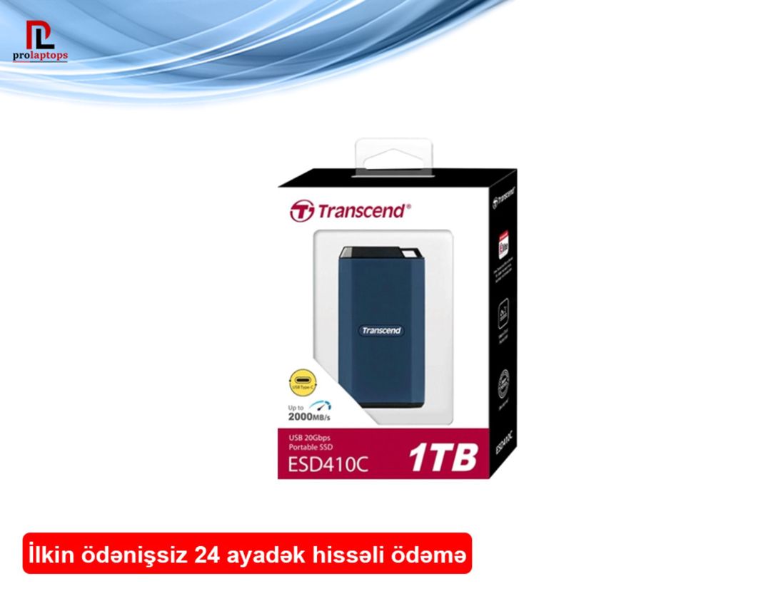 Transcend 1TB, External SSD, ESD410C, USB 20Gbps, Type C TS1TESD410C — Elektronika, Bakı (2)