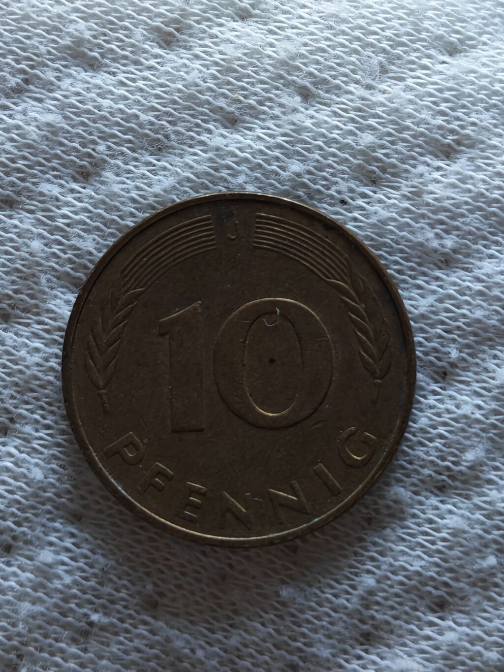 Almaniya 10 Pfennig sikkəsi (1979)