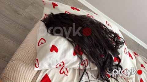 Təbii tünd şabalıdı saç tutamları — keratin uclu — Masazır