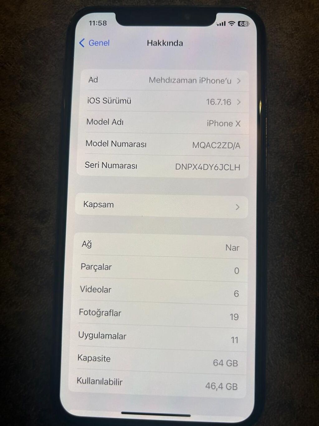 iPhone X, 64 GB, Space Gray — Apple iPhone, Bakı (2)