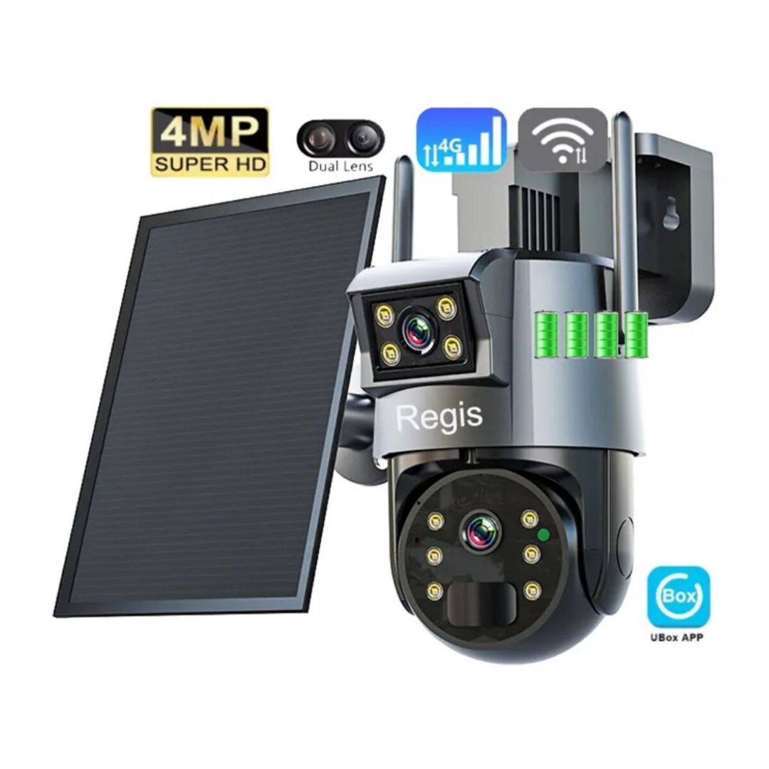 4G Solar günəṣ paneli 2 kamera 12MP/4K+64GB — Təhlükəsizlik sistemləri, Bakı