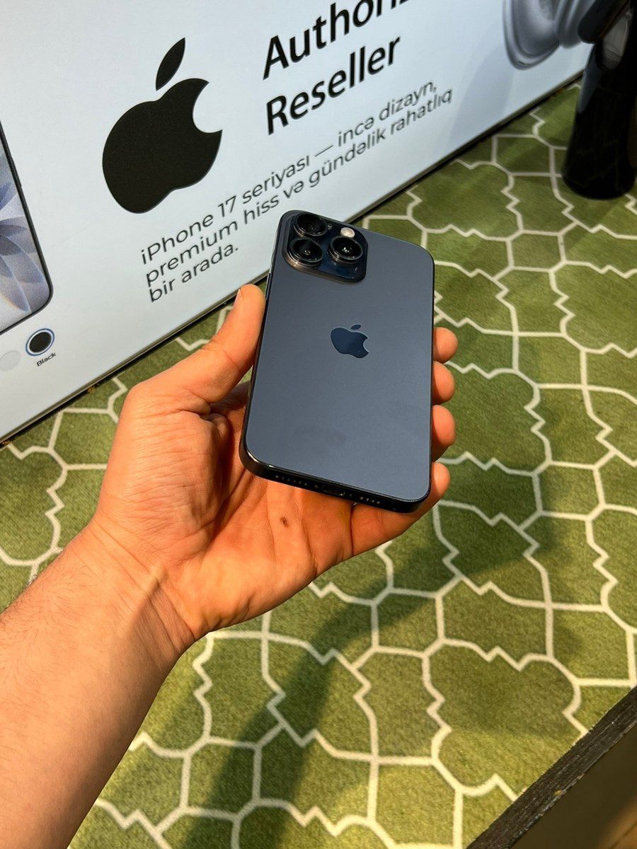 Apple iPhone 15 Pro Max Blue Titanium 256GB/8GB — Mallar, Bakı (3)