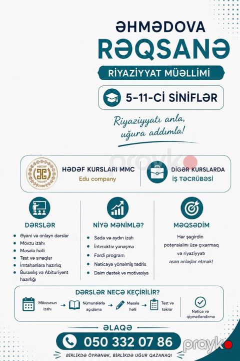 Repetitor, Riyaziyyat, Azərbaycan dili, İmtahanlara hazırlıq — Xırdalan