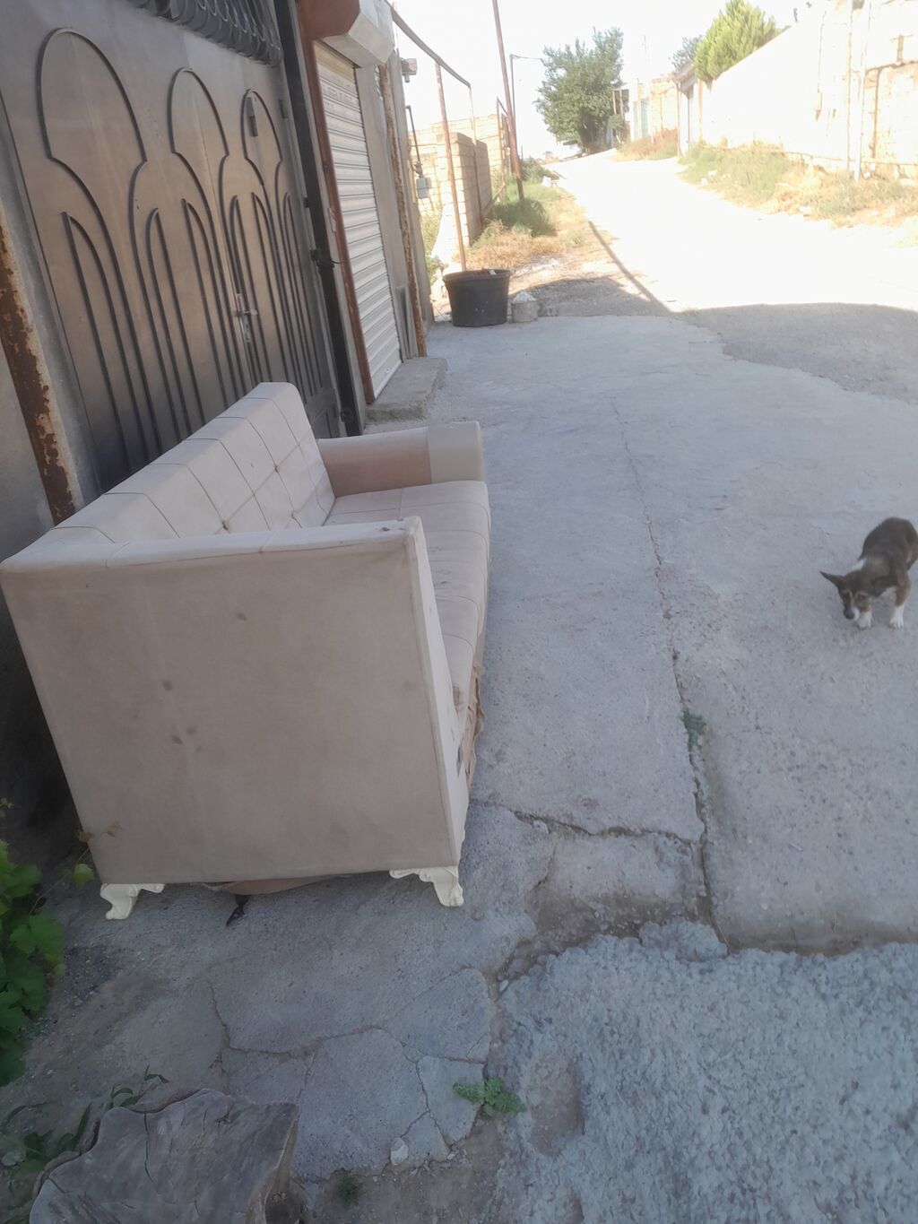 Bej rəngli 3 nəfərlik divan - Dizayn: Sadə və müasir xətləri olan — Mebel, Mehdiabad (4)