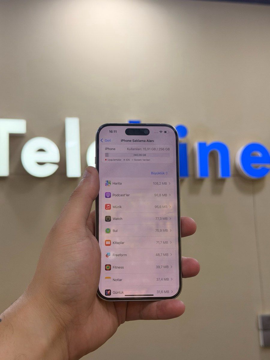 Apple iPhone 15 Pro White Titanium 256GB/8GB — Smartfonlar, Bakı (7)