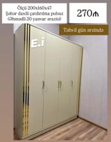 *4 qapılı dolab 270Azn💥* ✔️ Rəng seçimi var ✔️ Şəhər daxili — Мебель
