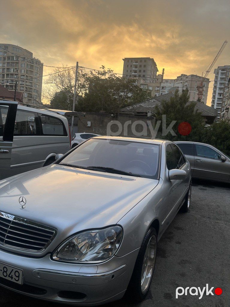 Mercedes S 320, 3.2 L, 2000 il, 490 000 km — Avtomobillər, Bakı (3)