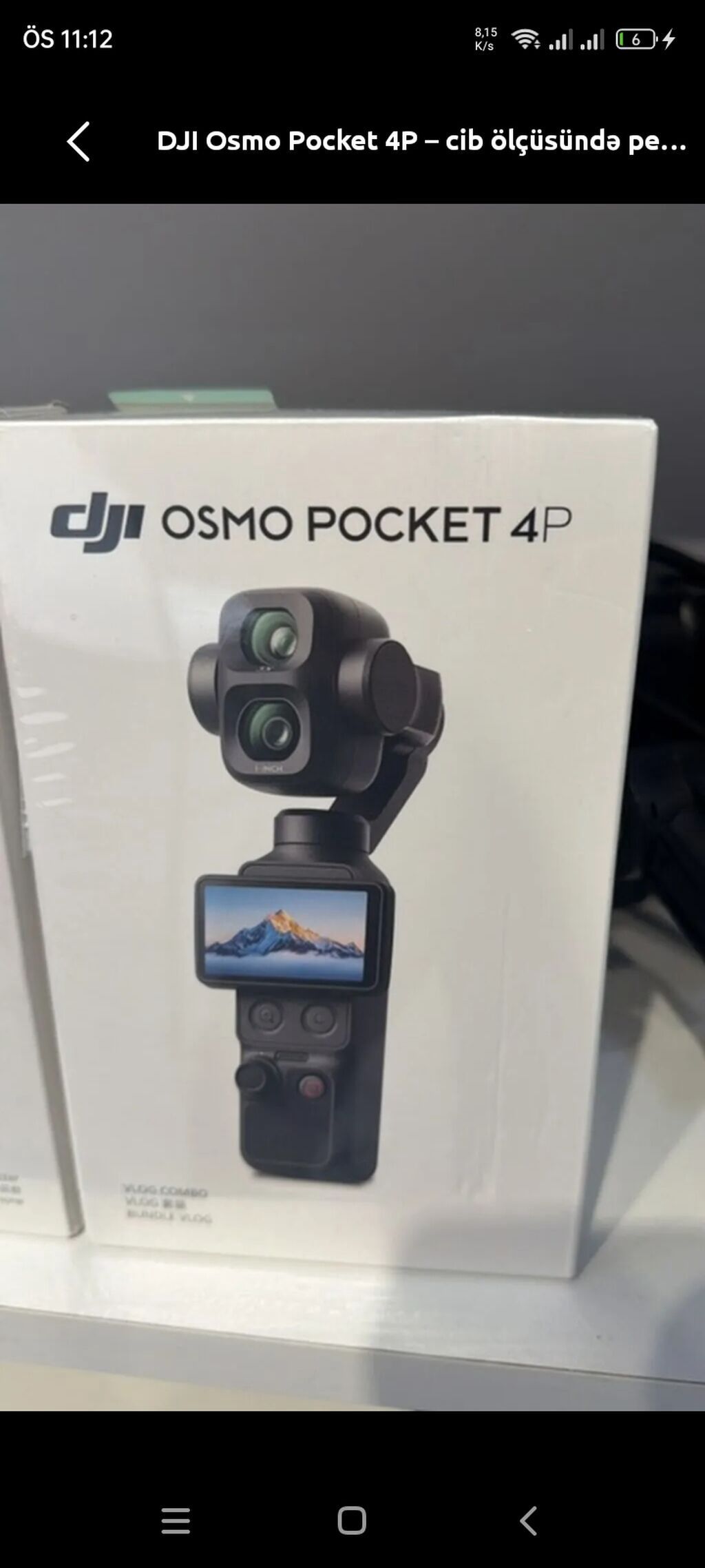 DJI Osmo Pocket 4p – Tecili satilir 6 avqust alinib paketden — Elektronika, Bakı (8)