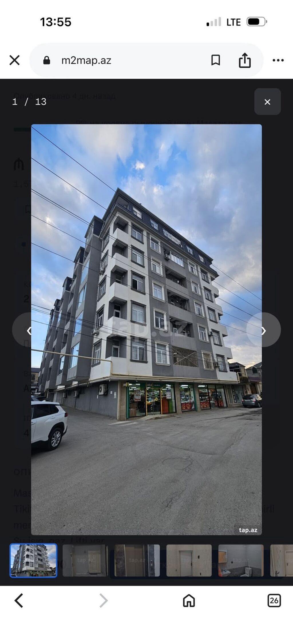 2 otaqlı mənzil – yeni tikili, lifti,qazi olan bina kiraye verilir. -