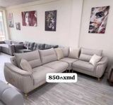Künc divan dəsti – 850 ₼ - Dizayn: Zərif, minimal xəttlər və qızılı — Ürünler