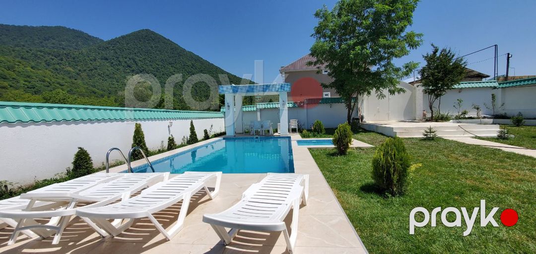 İcarəyə verilir 6 otaqlı həyət evi/bağ evi 200 m² — Ev, villa, Qəbələ (6)