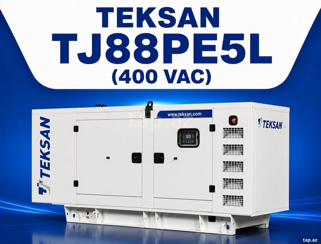 TEKSAN TJ88PE5L – 88 kVA dizel generatoru — Mallar, Bakı
