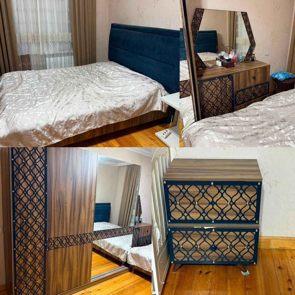 Yataq dəsti satılır 490₼.matrası var. Qiymət sondur. Ünvan — Mebel, Bakı