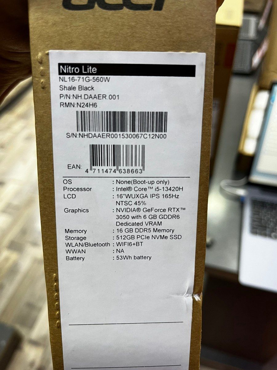 Acer Nitro Lite NL16-71G-560W — Elektronika, Bakı (2)