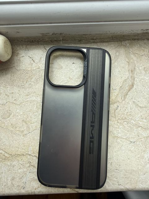 Şəffaf-qara telefon qabı - Model: iPhone üçün böyük kameralı blok