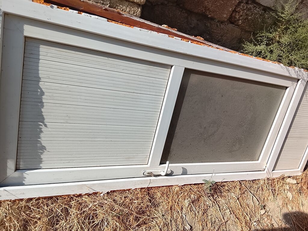 PVC sürgülü balkon/qapı sistemi - Material: ağ rəngli PVC profil -