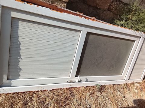 PVC sürgülü balkon/qapı sistemi - Material: ağ rəngli PVC profil -
