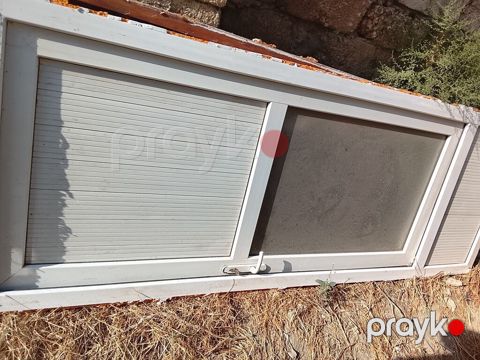 PVC sürgülü balkon/qapı sistemi - Material: ağ rəngli PVC profil -