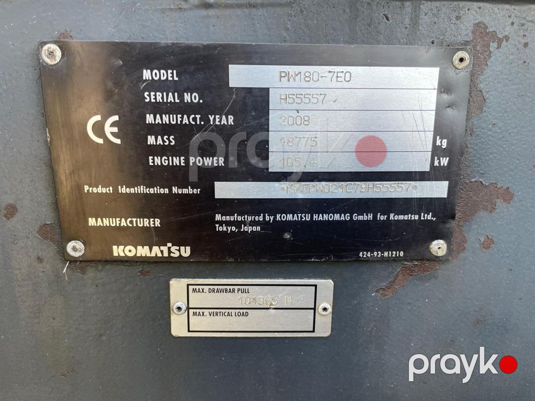 Təkərli Ekskavator "KOMATSU PW180-7, 19 ton, 2008-ci il — Avto, Bakı (9)