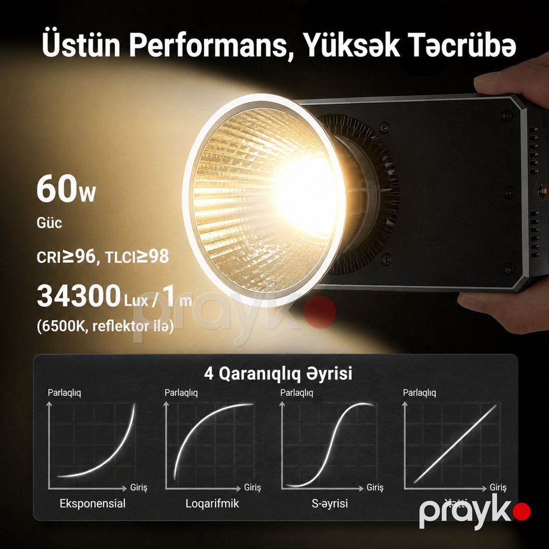Neewer FS60B 60W Kompakt Daimi İşıq — Elektronika, Bakı (7)