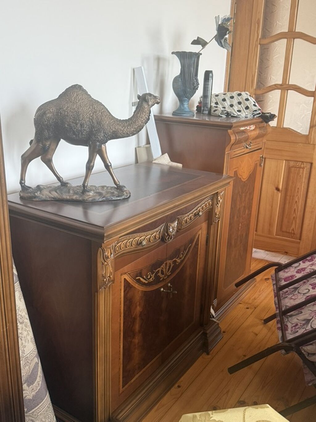Klassik üslubda taxta qonaq otağı mebel dəsti - Material: keyfiyyətli — Mebel, Bakı (9)