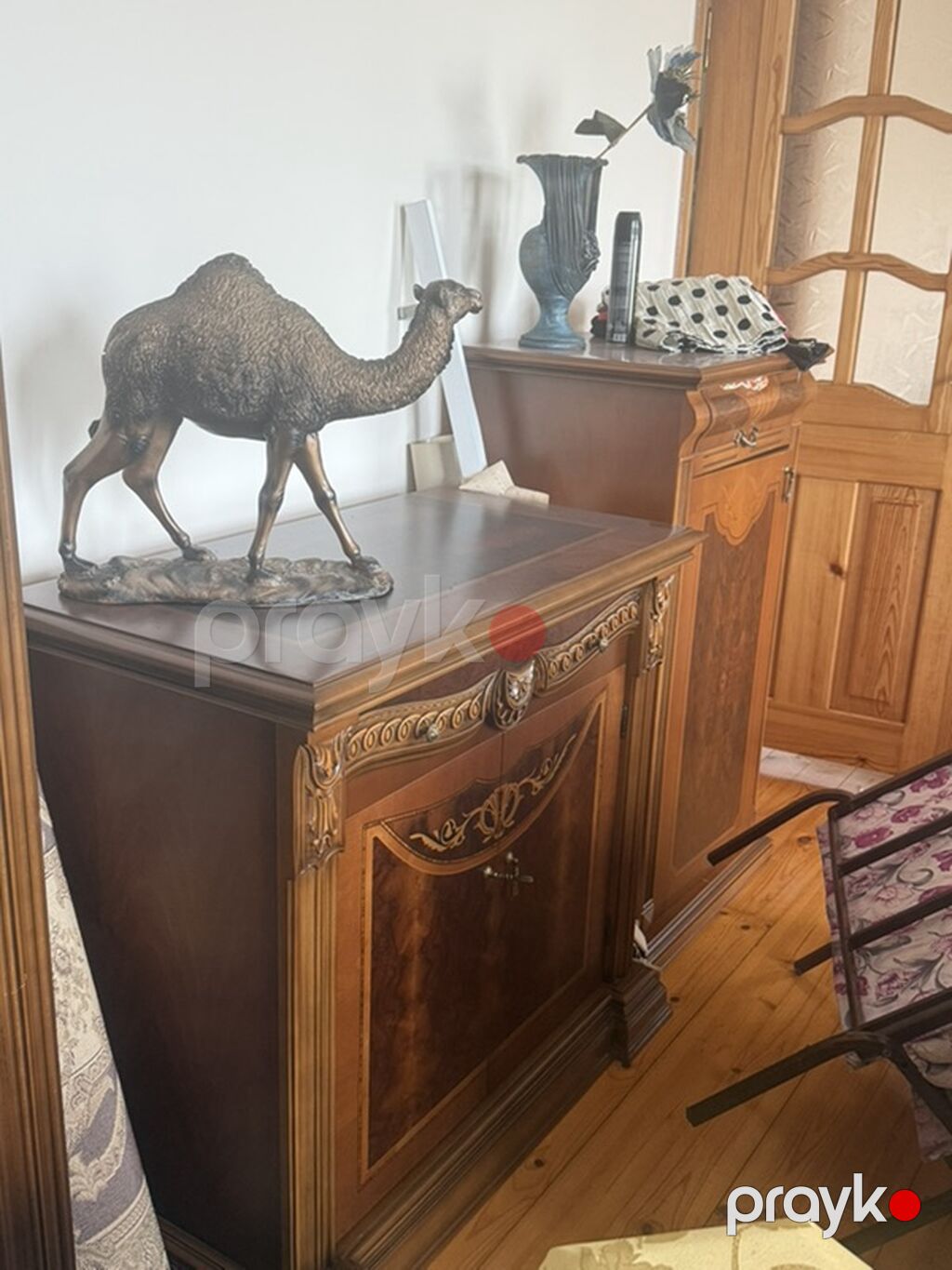 Klassik üslubda taxta qonaq otağı mebel dəsti - Material: keyfiyyətli — Mebel, Bakı (9)