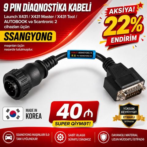 Launch X431/ X431 Master/ X431 Tool/AUTOBOOK və Scantronic 2 cihazları